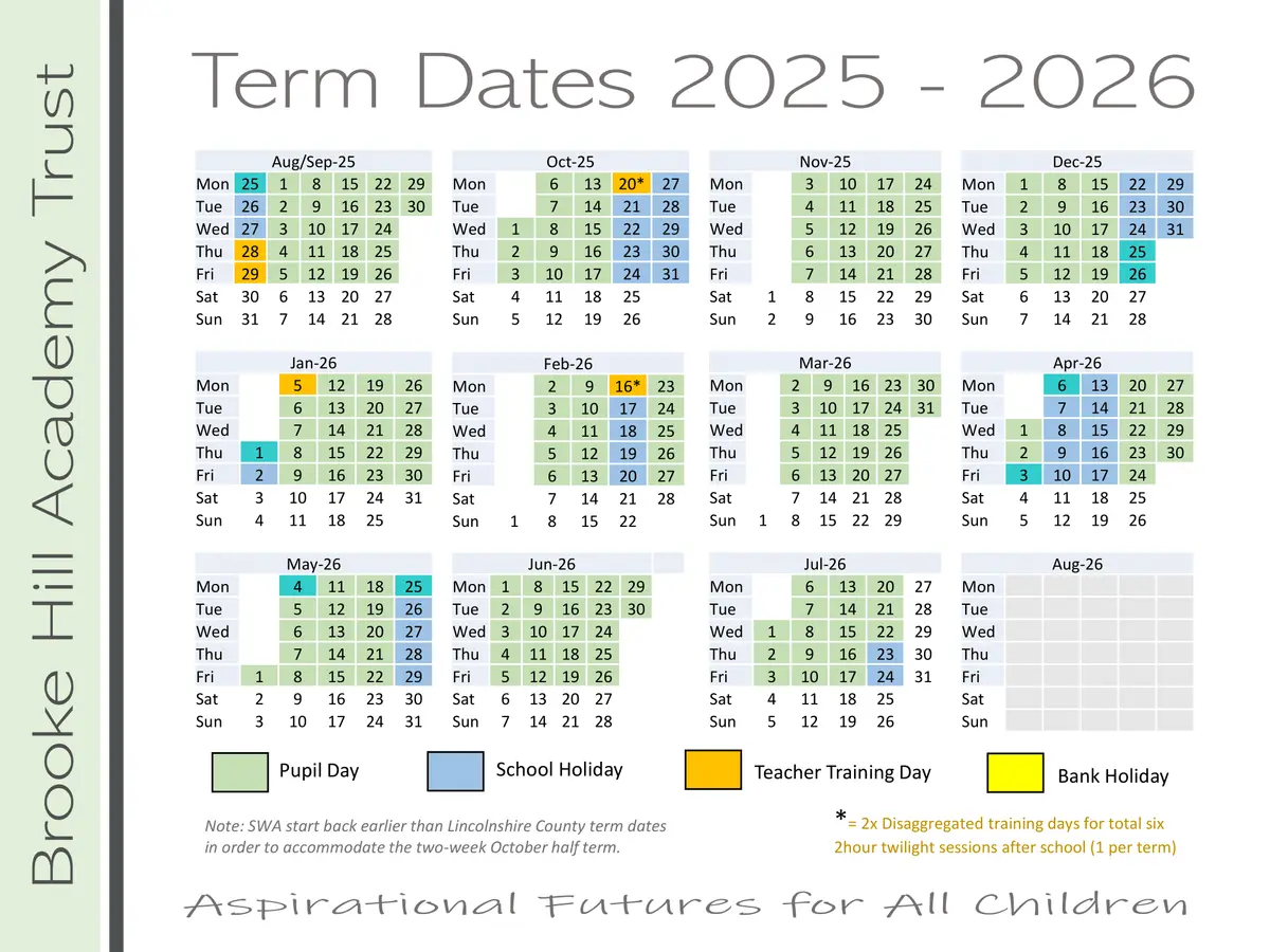 Brooke Hill Academy term dates