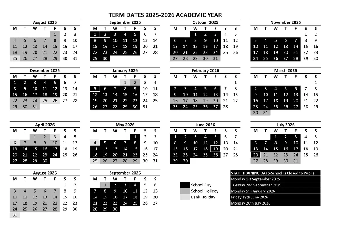 Eglinton Primary School term dates