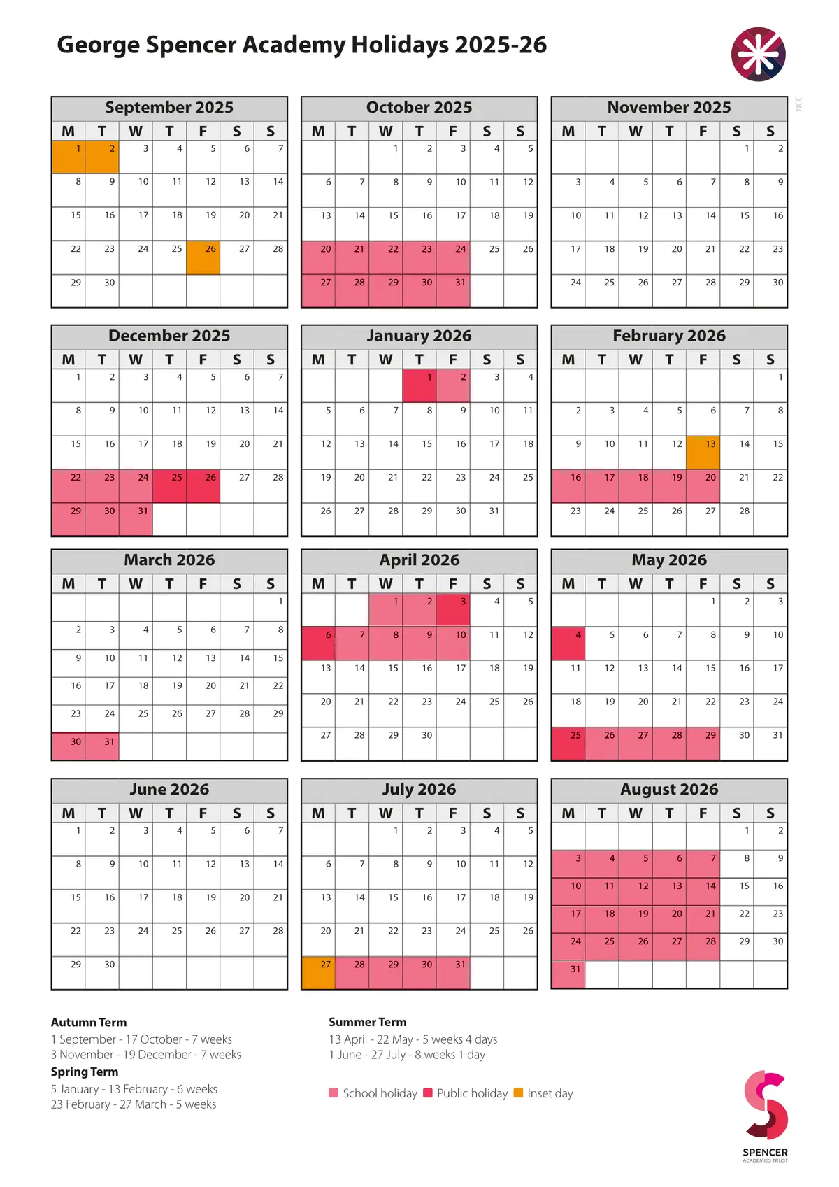 Magnus Church of England Academy term dates