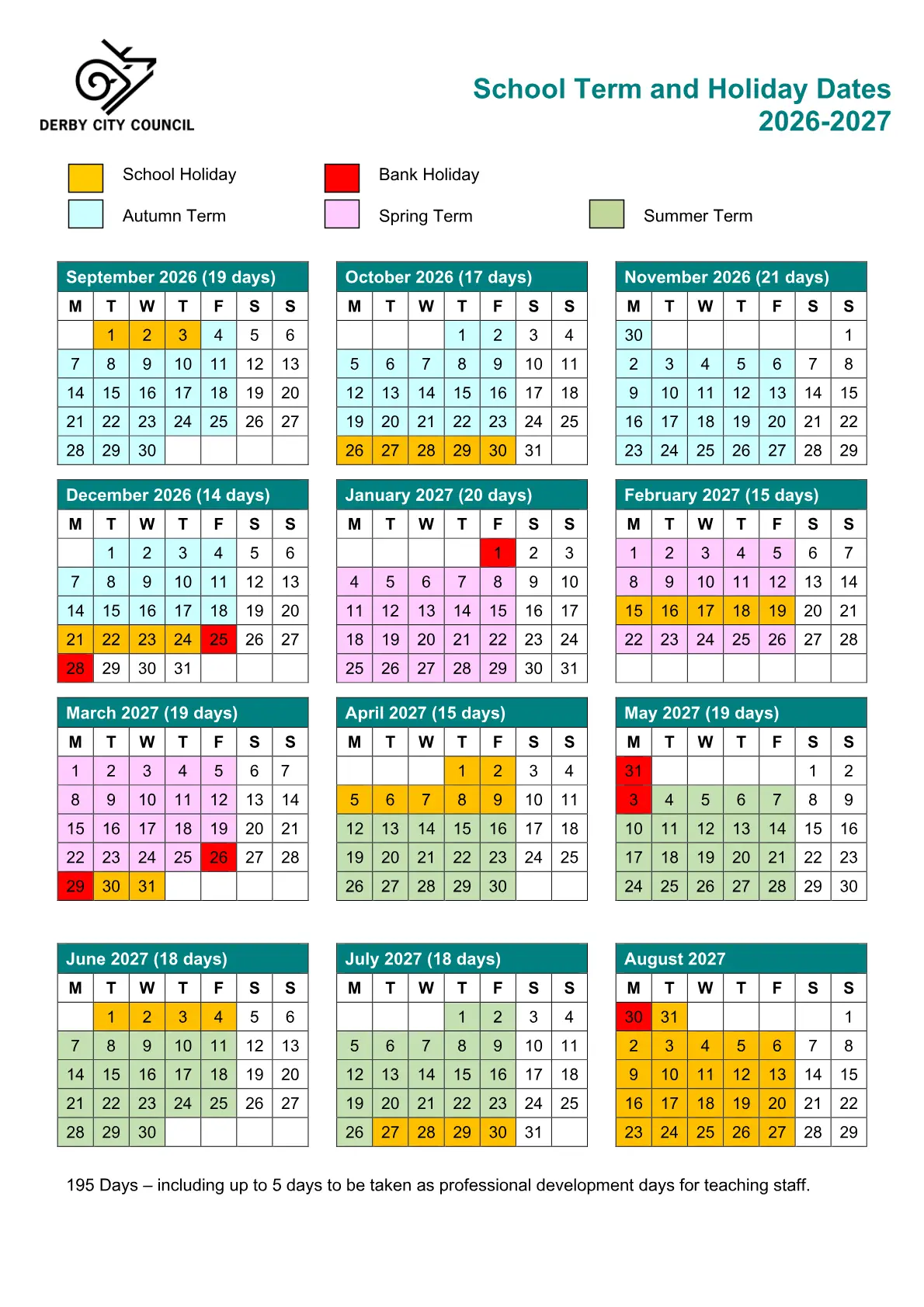 Beaufort Primary School term dates