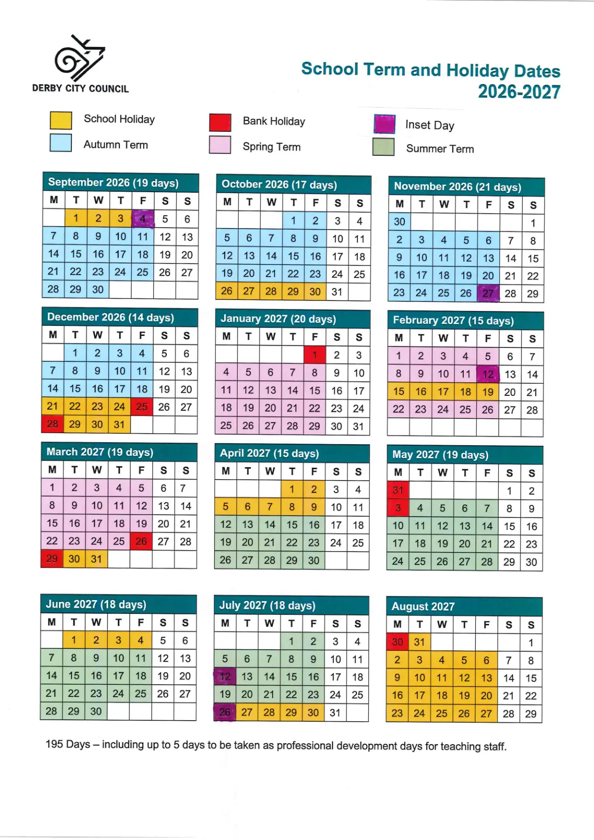 Cherry Tree Hill Primary School term dates