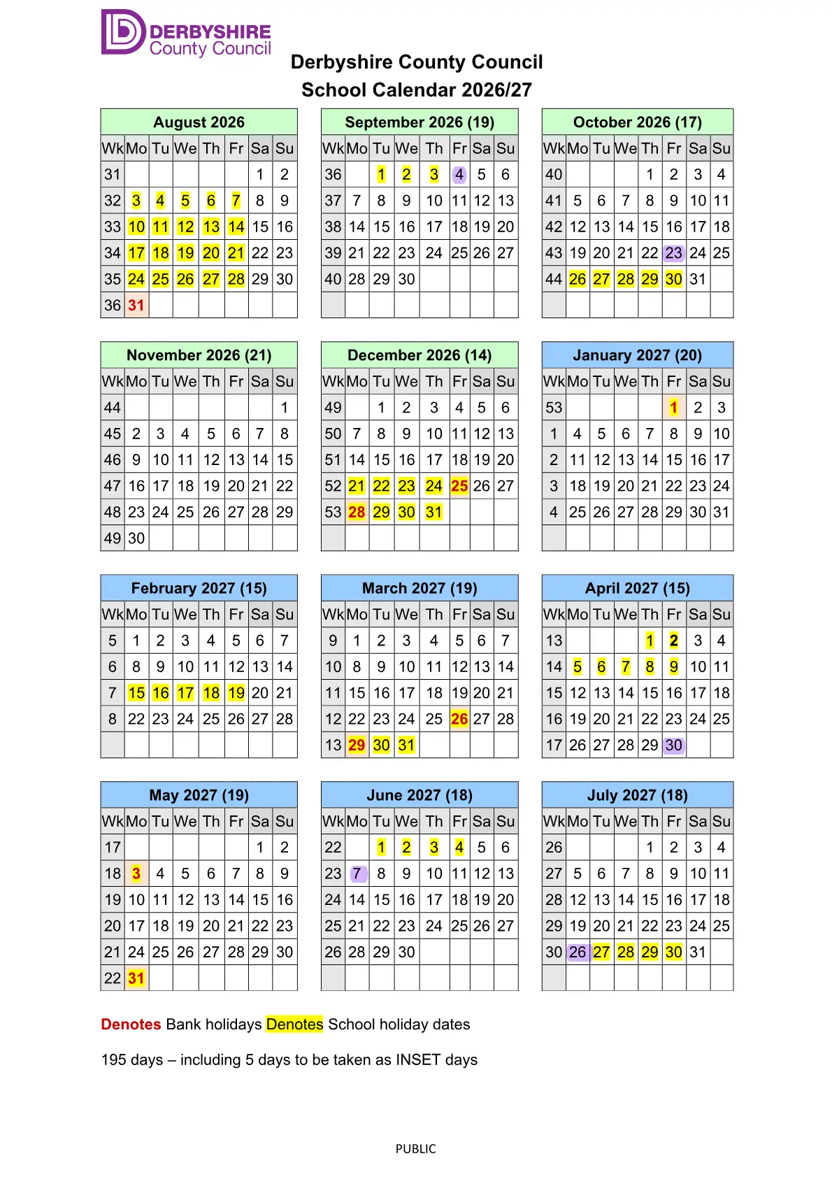 Etwall Primary School term dates
