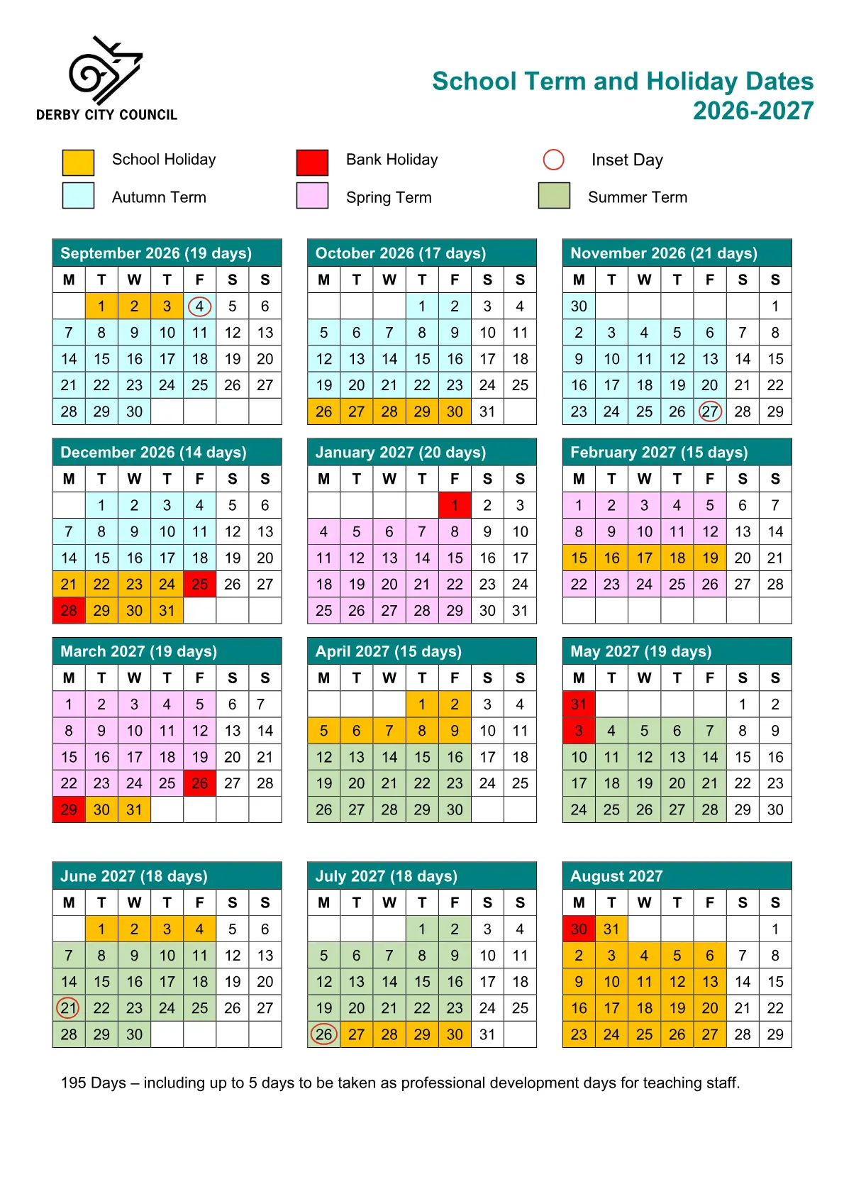 Hardwick Primary School term dates