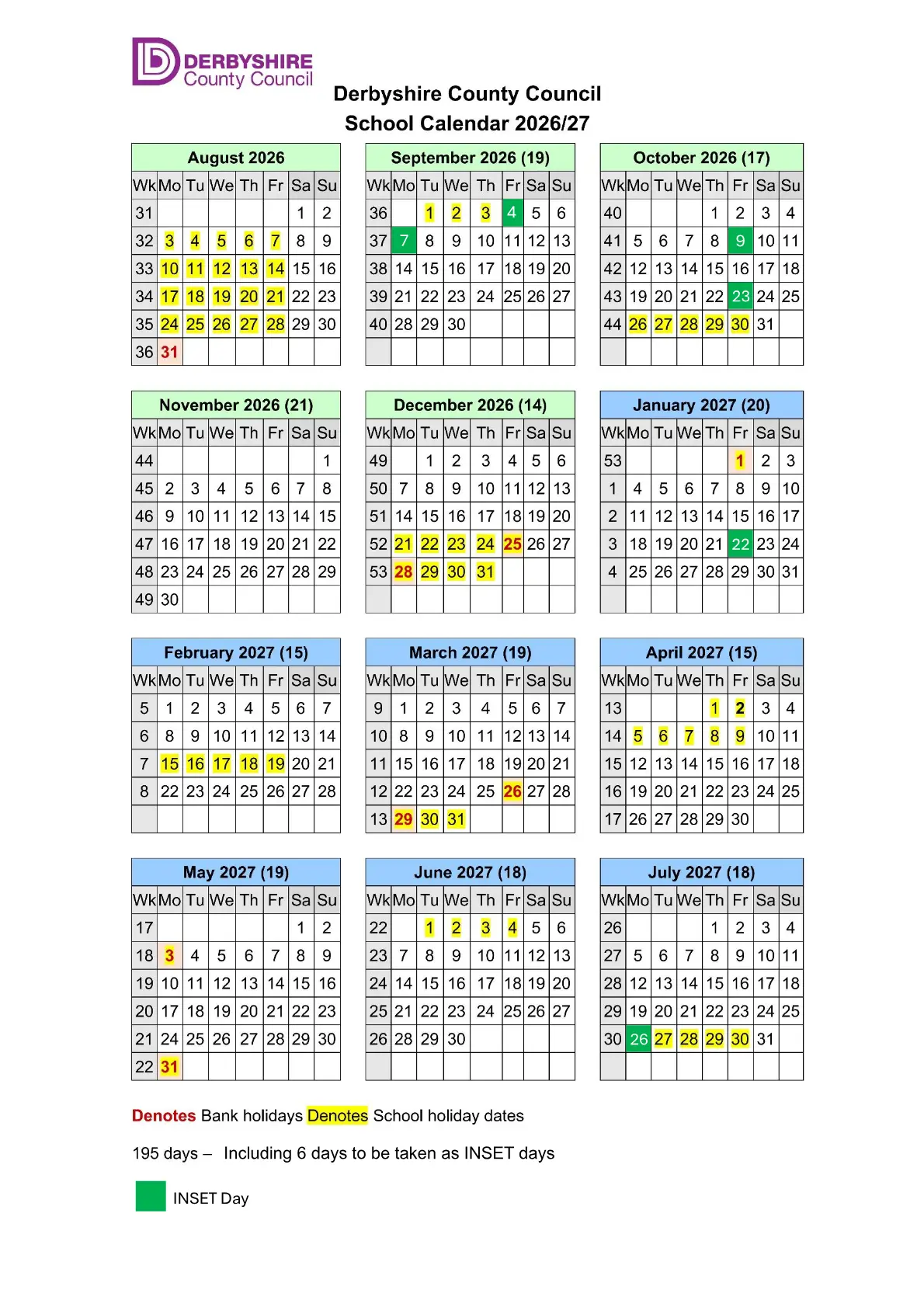 Shirebrook Academy term dates