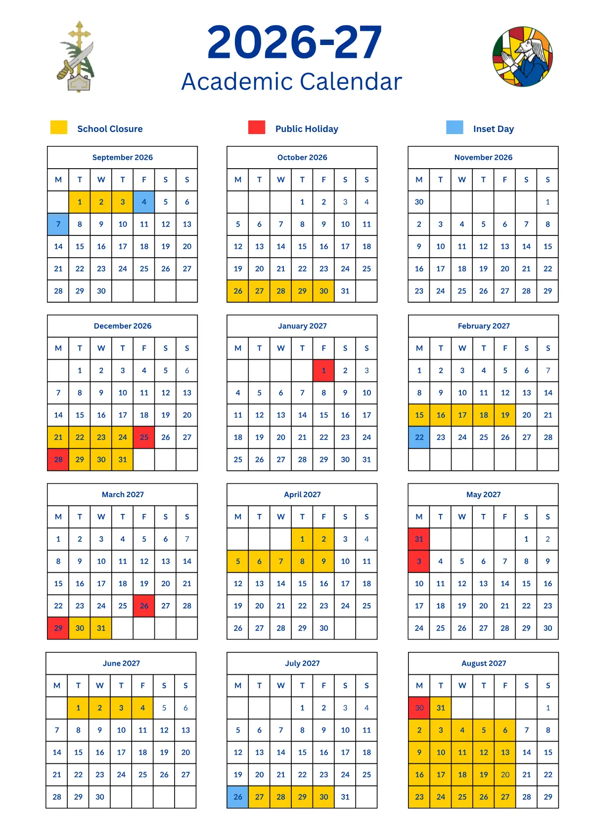 St Alban's Catholic Voluntary Academy term dates
